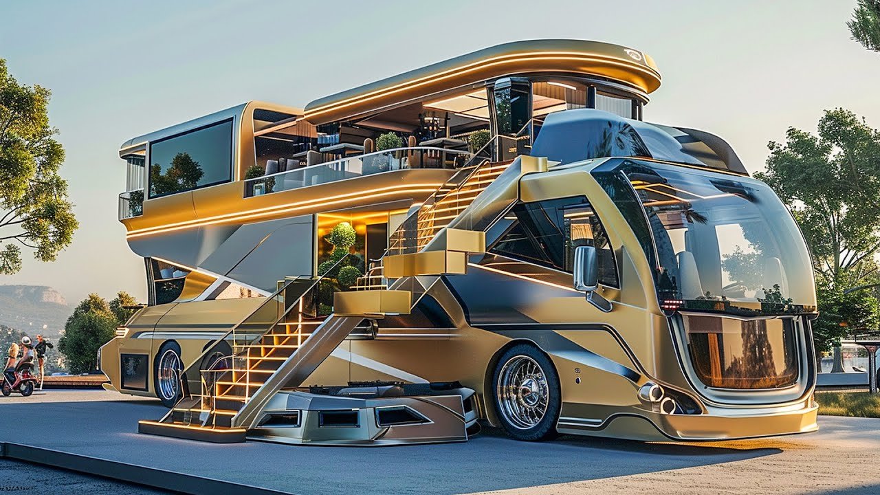 "Image of a motorhome parked in a scenic outdoor location, representing comprehensive motorhome insurance coverage for travelers."